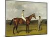 'Mimi' with Rickaby Up with Her Trainer, Mr Matthew Dawson, 1891-Emil Adam-Mounted Giclee Print