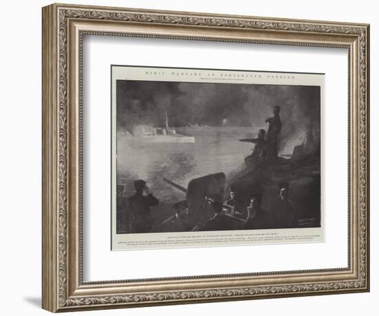 Mimic Warfare at Portsmouth Harbour-Fred T. Jane-Framed Giclee Print