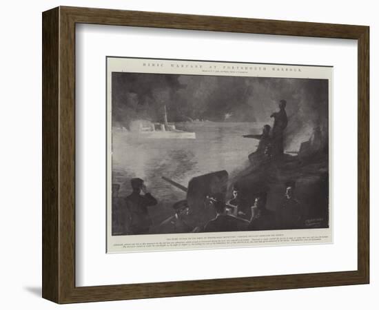 Mimic Warfare at Portsmouth Harbour-Fred T. Jane-Framed Giclee Print