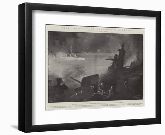 Mimic Warfare at Portsmouth Harbour-Fred T. Jane-Framed Giclee Print