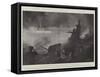 Mimic Warfare at Portsmouth Harbour-Fred T. Jane-Framed Stretched Canvas