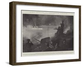 Mimic Warfare at Portsmouth Harbour-Fred T. Jane-Framed Giclee Print