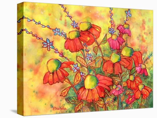 Mimosa Sky Flowers-Blenda Tyvoll-Stretched Canvas