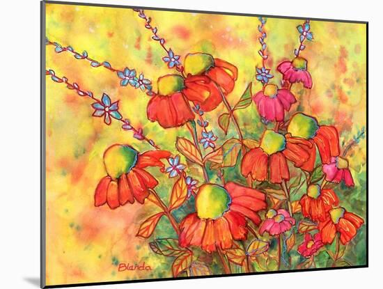 Mimosa Sky Flowers-Blenda Tyvoll-Mounted Art Print