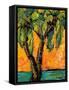 Mimosa Sky Palm Tree-Blenda Tyvoll-Framed Stretched Canvas