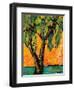 Mimosa Sky Palm Tree-Blenda Tyvoll-Framed Art Print