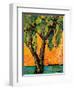 Mimosa Sky Palm Tree-Blenda Tyvoll-Framed Art Print