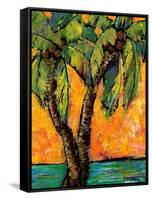Mimosa Sky Palm Tree-Blenda Tyvoll-Framed Stretched Canvas