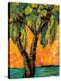 Mimosa Sky Palm Tree-Blenda Tyvoll-Stretched Canvas