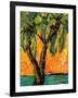 Mimosa Sky Palm Tree-Blenda Tyvoll-Framed Art Print