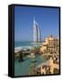 Mina a Salam and Burj Al Arab Hotels, Dubai, United Arab Emirates-Gavin Hellier-Framed Stretched Canvas