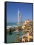 Mina a Salam and Burj Al Arab Hotels, Dubai, United Arab Emirates-Gavin Hellier-Framed Stretched Canvas