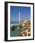 Mina a Salam and Burj Al Arab Hotels, Dubai, United Arab Emirates-Gavin Hellier-Framed Photographic Print