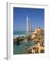 Mina a Salam and Burj Al Arab Hotels, Dubai, United Arab Emirates-Gavin Hellier-Framed Photographic Print