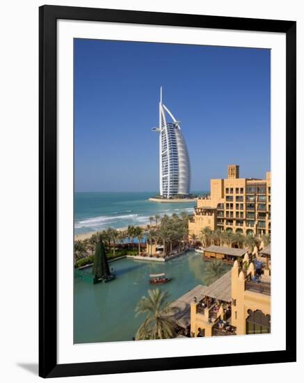 Mina a Salam and Burj Al Arab Hotels, Dubai, United Arab Emirates-Gavin Hellier-Framed Photographic Print