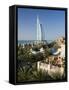 Mina a Salam and Burj Al Arab Hotels, Dubai, United Arab Emirates-Peter Adams-Framed Stretched Canvas