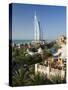 Mina a Salam and Burj Al Arab Hotels, Dubai, United Arab Emirates-Peter Adams-Stretched Canvas