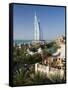 Mina a Salam and Burj Al Arab Hotels, Dubai, United Arab Emirates-Peter Adams-Framed Stretched Canvas