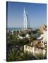 Mina a Salam and Burj Al Arab Hotels, Dubai, United Arab Emirates-Peter Adams-Stretched Canvas