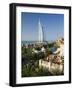 Mina a Salam and Burj Al Arab Hotels, Dubai, United Arab Emirates-Peter Adams-Framed Photographic Print