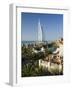 Mina a Salam and Burj Al Arab Hotels, Dubai, United Arab Emirates-Peter Adams-Framed Photographic Print