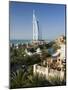 Mina a Salam and Burj Al Arab Hotels, Dubai, United Arab Emirates-Peter Adams-Mounted Photographic Print