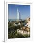 Mina a Salam and Burj Al Arab Hotels, Dubai, United Arab Emirates-Peter Adams-Framed Photographic Print