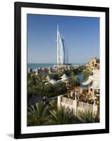 Mina a Salam and Burj Al Arab Hotels, Dubai, United Arab Emirates-Peter Adams-Framed Photographic Print