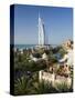 Mina a Salam and Burj Al Arab Hotels, Dubai, United Arab Emirates-Peter Adams-Stretched Canvas