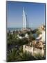 Mina a Salam and Burj Al Arab Hotels, Dubai, United Arab Emirates-Peter Adams-Mounted Photographic Print