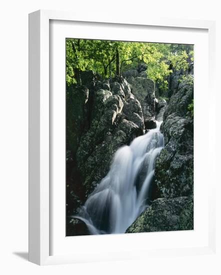 Mina Sauk Falls, Mark Twain National Forest, Missouri, USA-Charles Gurche-Framed Photographic Print