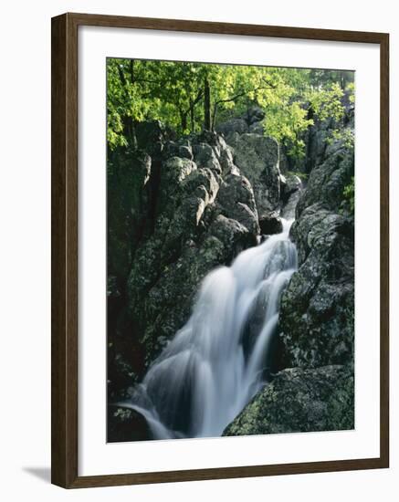 Mina Sauk Falls, Mark Twain National Forest, Missouri, USA-Charles Gurche-Framed Photographic Print