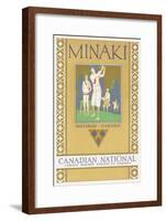 Minaki, Holiday Resort 1929-null-Framed Art Print