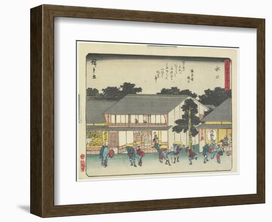 Minakuchi, 1837-1844-Utagawa Hiroshige-Framed Giclee Print