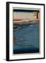 Minami Shinagawa and Samezu Coast (One Hundred Famous Views of Ed), 1856-1858-Utagawa Hiroshige-Framed Giclee Print