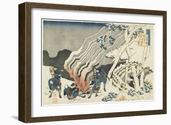 Minamoto No Muneyuki Ason, 1835-1836-Katsushika Hokusai-Framed Giclee Print