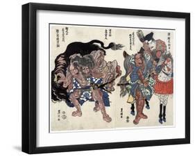 Minamoto Yorimitsu-Toyokuni Toyokuni-Framed Giclee Print