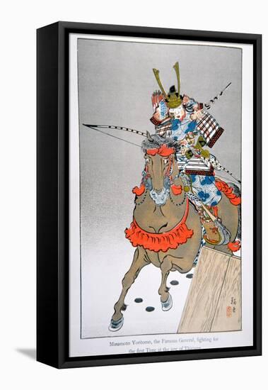 Minamoto Yoritomo Fighting for the First Time at the Age of Thirteen-Japanese School-Framed Stretched Canvas