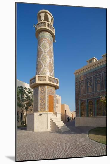 Minaret and Mosque, Katara Cultural Village, Doha, Qatar, Middle East-Frank Fell-Mounted Photographic Print