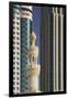 Minaret below Skyscrapers in Dubai-Jon Hicks-Framed Photographic Print