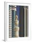 Minaret below Skyscrapers in Dubai-Jon Hicks-Framed Photographic Print