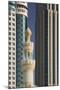 Minaret below Skyscrapers in Dubai-Jon Hicks-Mounted Photographic Print