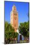 Minaret, Koutoubia Mosque Dating from 1147, UNESCO World Heritage Site-Guy Thouvenin-Mounted Photographic Print