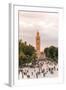 Minaret, Koutoubia Mosque, Place Jemaa El Fna, Marrakech, Morocco-Nico Tondini-Framed Photographic Print