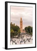 Minaret, Koutoubia Mosque, Place Jemaa El Fna, Marrakech, Morocco-Nico Tondini-Framed Photographic Print