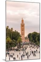 Minaret, Koutoubia Mosque, Place Jemaa El Fna, Marrakech, Morocco-Nico Tondini-Mounted Photographic Print