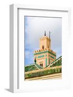 Minaret of Ben Youssef Medersa, a Koranic School. Marrakech, Morocco-Nico Tondini-Framed Photographic Print