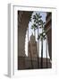 Minaret of Koutoubia Mosque with Palm Trees, UNESCO World Heritage Site, Marrakesh, Morocco-Stephen Studd-Framed Photographic Print