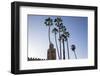 Minaret of Koutoubia Mosque with Palm Trees, UNESCO World Heritage Site, Marrakesh, Morocco-Stephen Studd-Framed Photographic Print