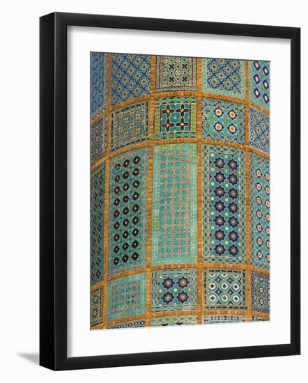 Minaret of Shrine of Hazrat Ali, Who was Assassinated in 661, Mazar-I-Sharif, Afghanistan-Jane Sweeney-Framed Photographic Print
